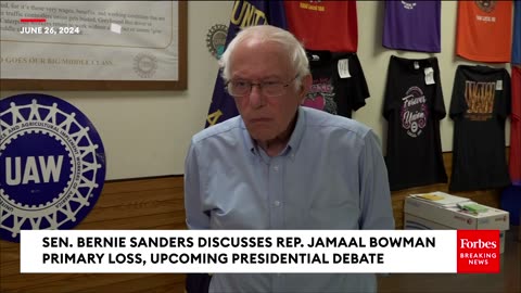 Bernie Sanders Asked- What Lesson Should Cori Bush Take From Jamaal Bowman's Primary Loss-