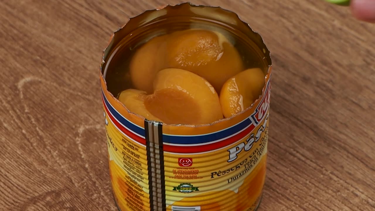 Squeeze lemon into peach and be surprised