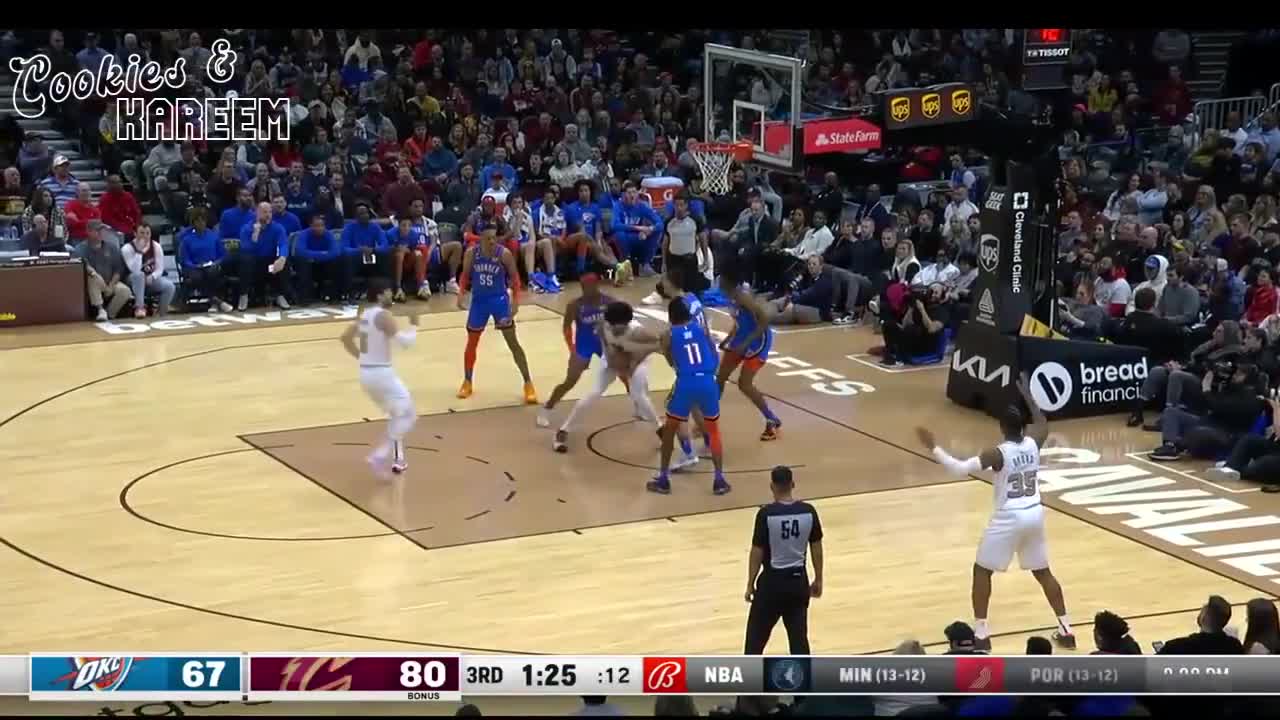 Aleksej Pokusevski Highlights Cavaliers vs. Thunder 10th Dec 2022