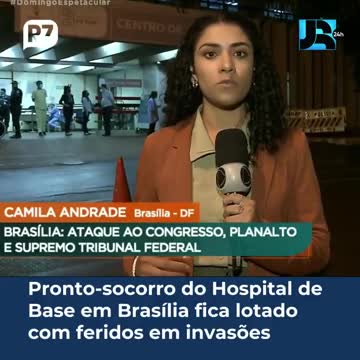 muitos manifestantes feridos deram entrada no hospital