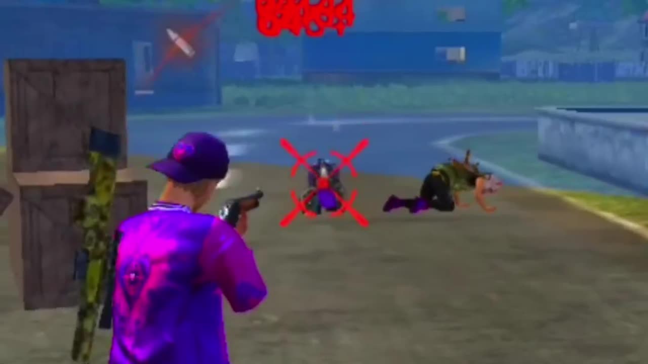 Free fire game play 1vs 4 destroy squid in few seconds #freefire #game