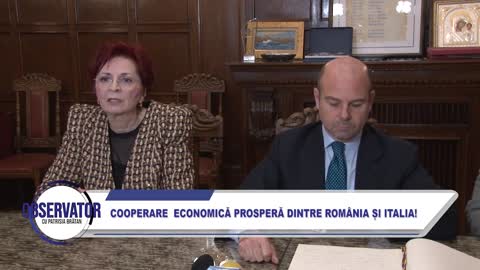 COOPERARE ECONOMICĂ PROSPERĂ DINTRE ROMÂNIA ȘI ITALIA!