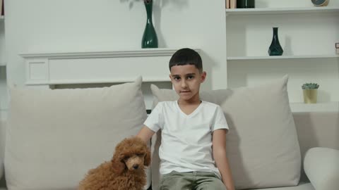 Boy with his dog video