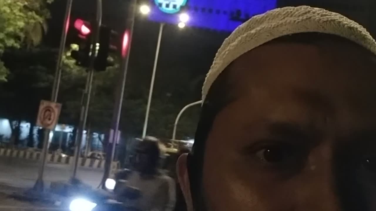 Tata (ipl) trophy looking at air India building in Mumbai