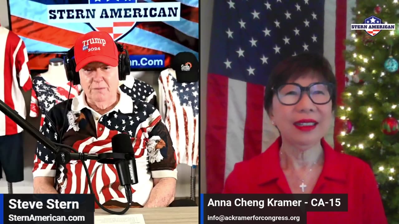 The Stern American Show - Steve Stern with Anna Cheng Kramer, Candidate for U.S. Congress in CA District 15