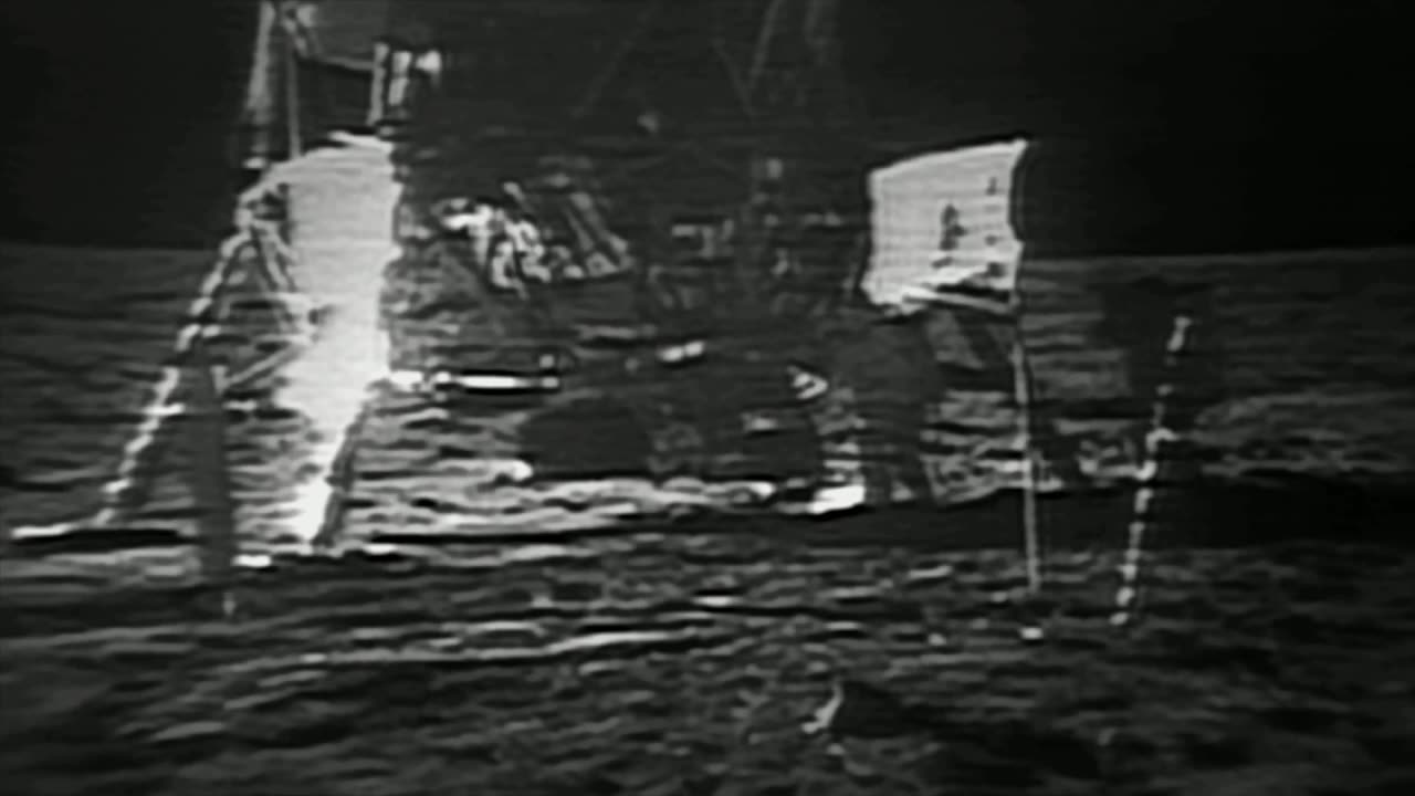 Restored Apollo 11 Moonwalk - Original NASA EVA Mission Video - Walking on the Moon