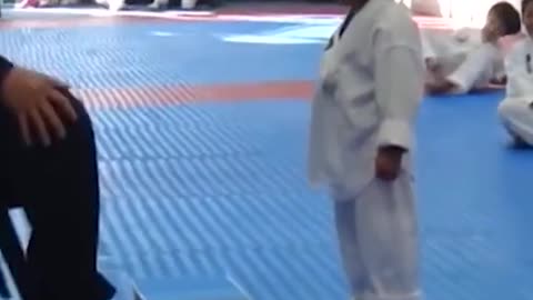 😂❤️Cute little kids practicing martial arts and funny moments in matches😍😂😂