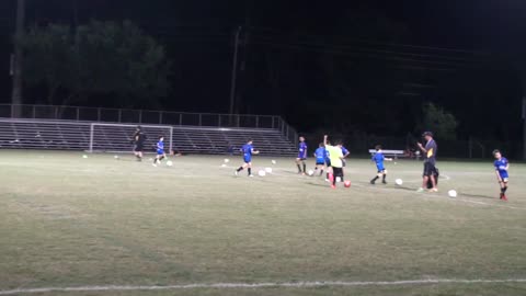 Soccer Practice with Grandson