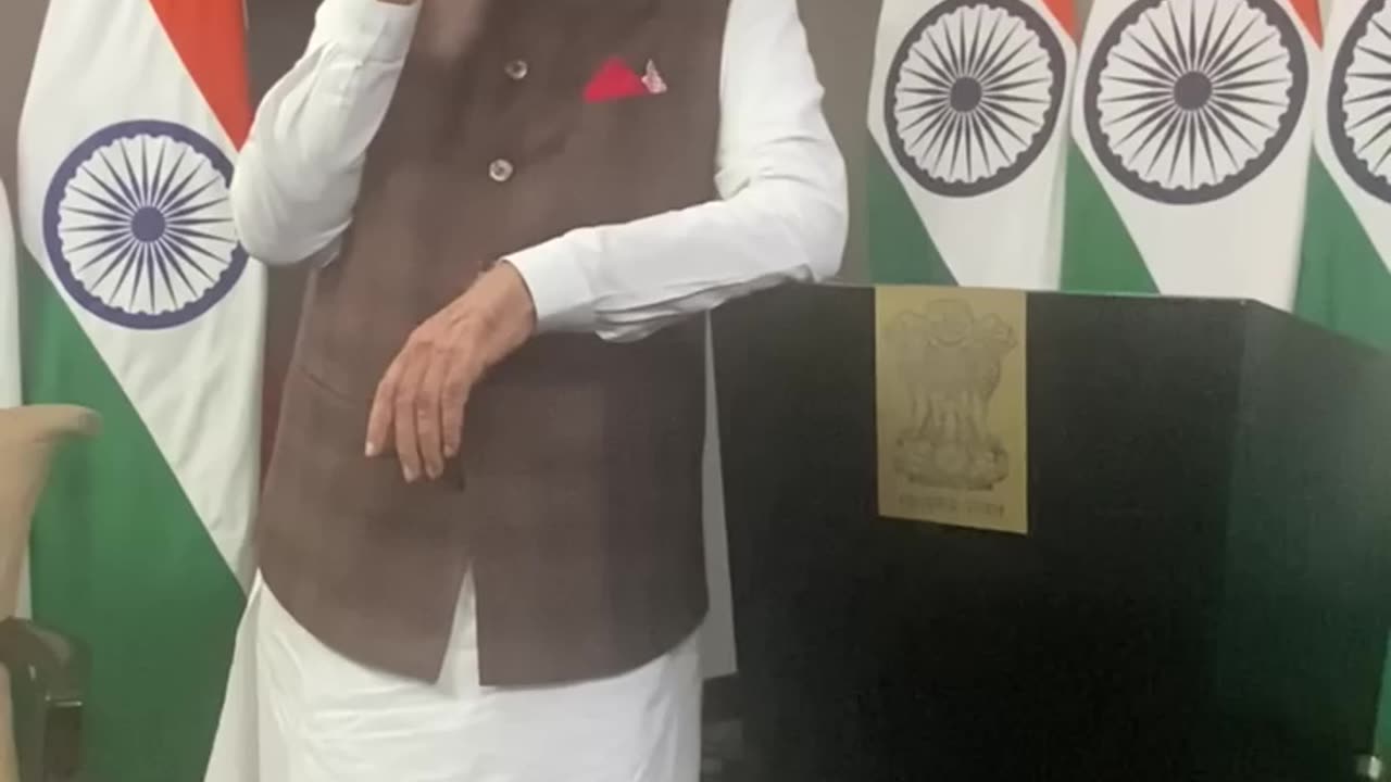 Indian Prime minister talking about chandrayan 3