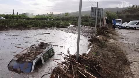 Rescues as torrential rain brings flash flooding to Spain