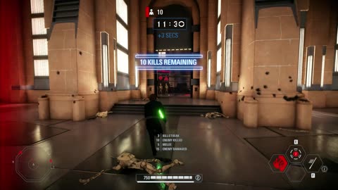 SWBF2 2017: Arcade Onslaught Luke Skywalker Palace Hangar Gameplay