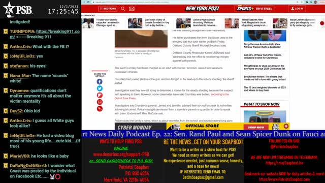 2021-12-01 17:00 EST - Freedom Rings: with Pamphlet Anon