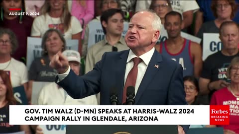 Tim Walz Warns Voters Of Trump And Vance’s Dangerous Agenda