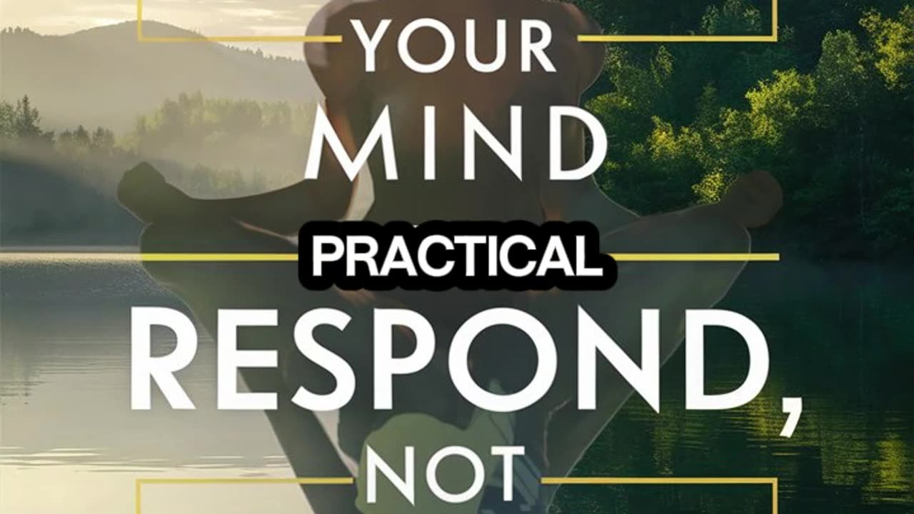 Train Your Mind To Respond, Not React. | Stoic Philosophy