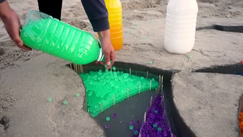 How to make Rainbow Halloween Pumpkins with Orbeez, Big Fanta,Coca Cola vs Mentos and Popular Sodas5