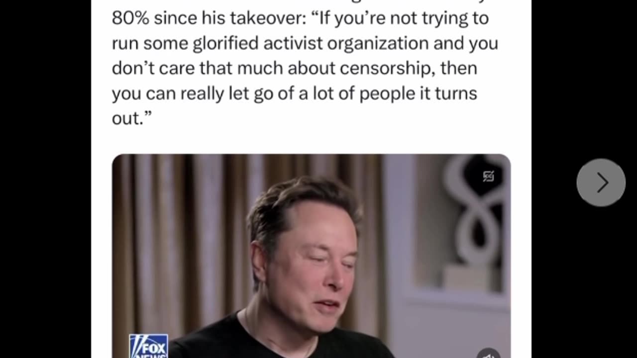 Tucker and Elon Talk About Cutting 80% of Twitter Staff.