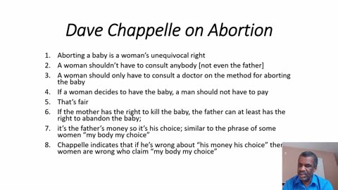 Dave Chappelle Abortion Position