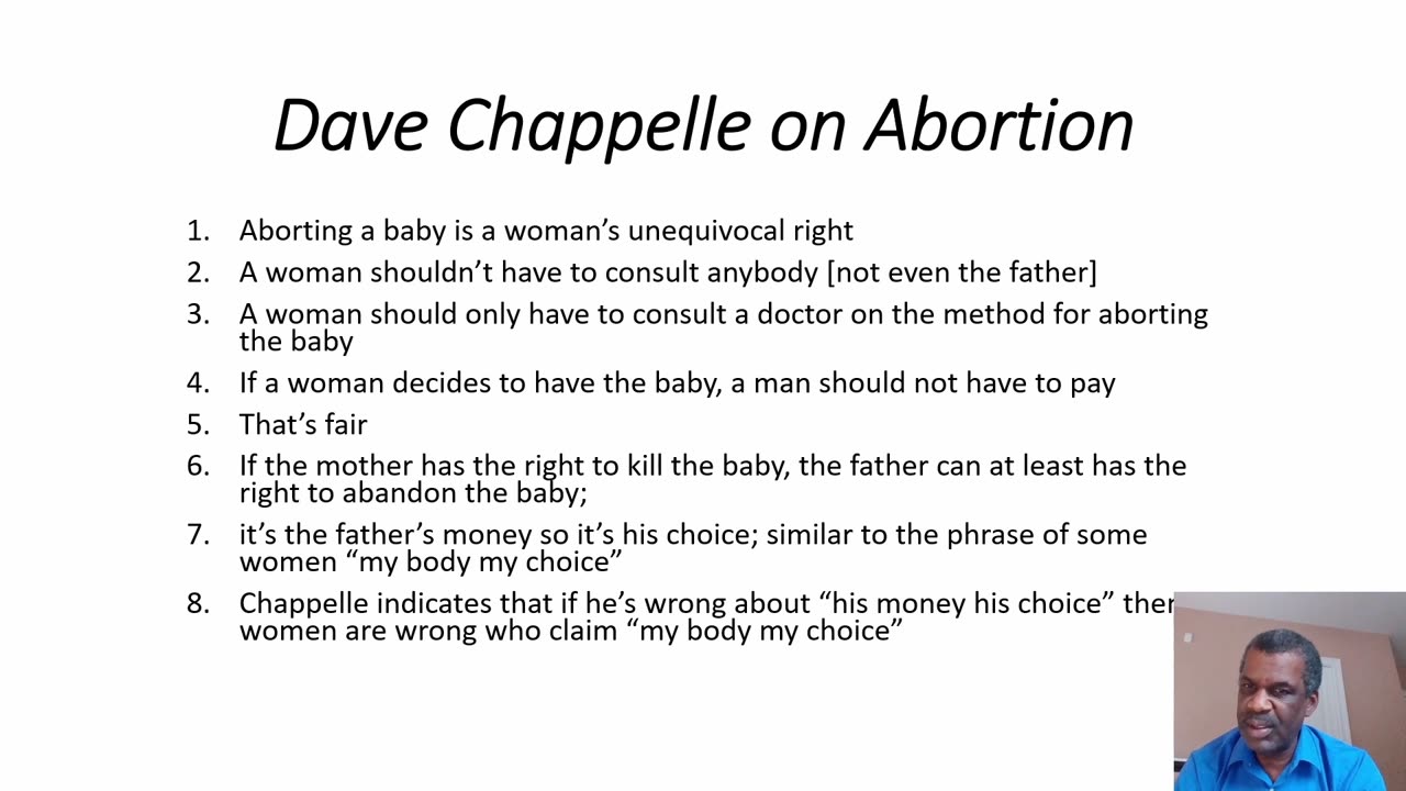 Dave Chappelle Abortion Position