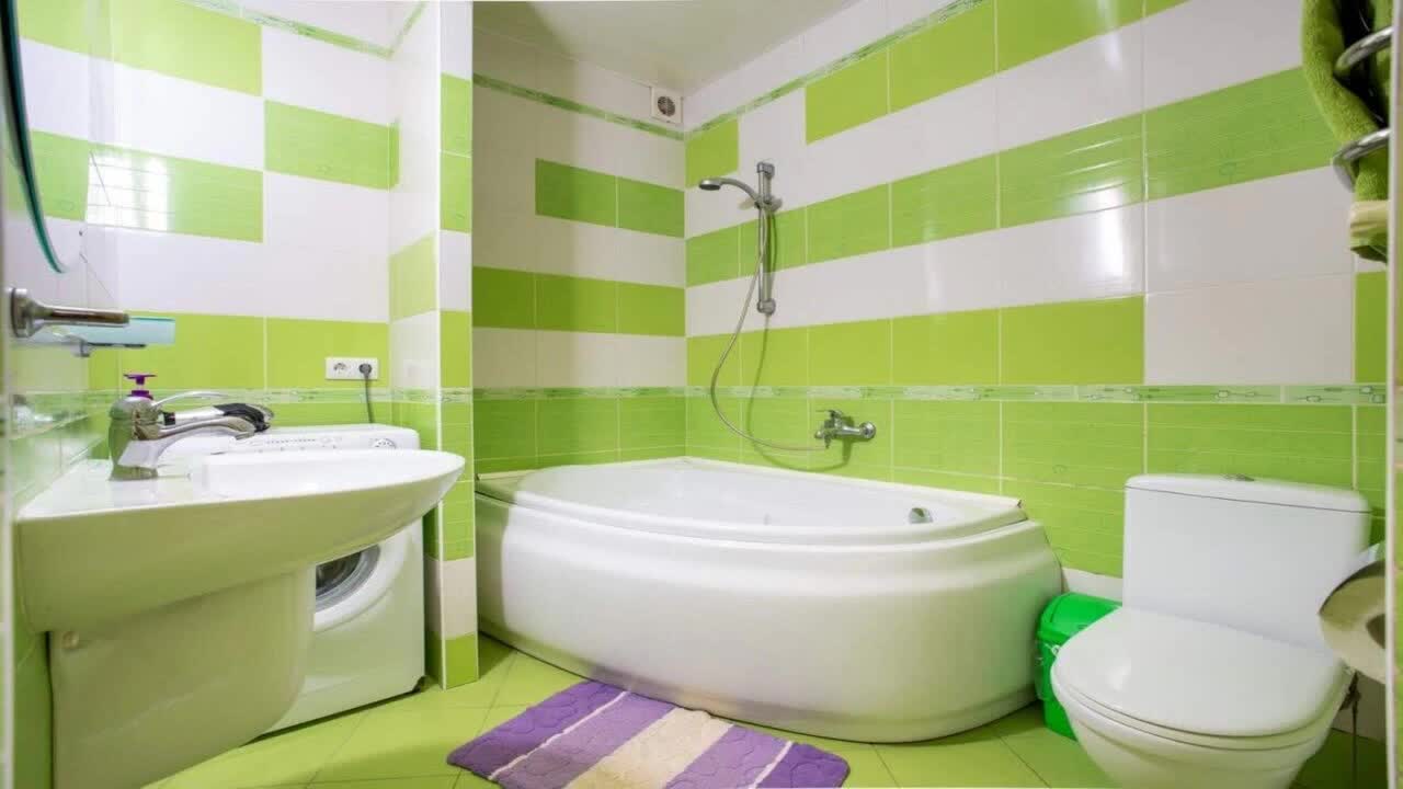 Green Bathroom_ Best can choose the decoration models for decoration. Pictures for your project