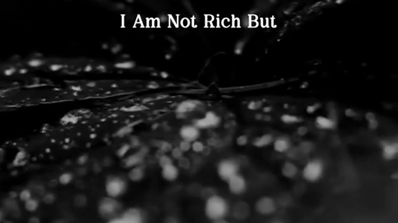 I'm not rich
