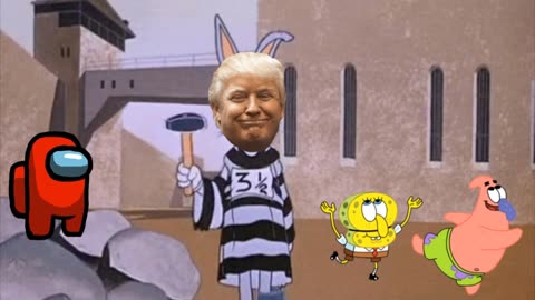 SpongeBob And Patrick Are Pretending To Be Imposters While Donald Trump Does Hard Labor In Prison 🤣