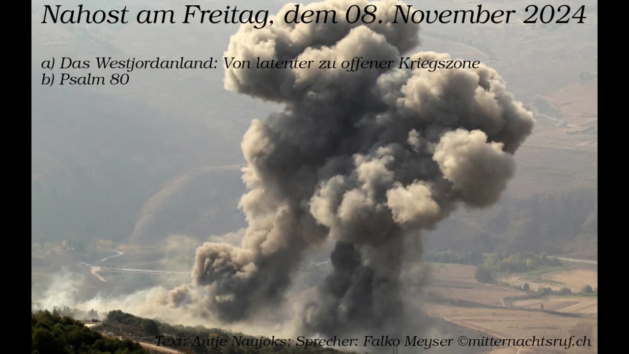 Nahost am Freitag, dem 08. November 2024