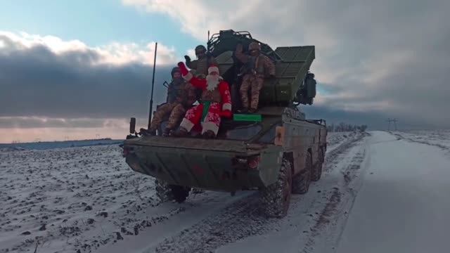 Ukrainian Father Christmas Trades In Sleigh For 9K33 Osa Surface-To-Air Missile System