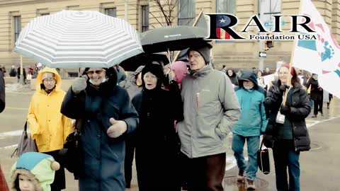 Ottawa: Catholic Procession March to Parliament in support of Trucker Convoy (March 19, 2022)