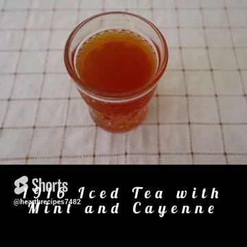 1916 Iced Tea with Lemon, Mint, and Cayenne