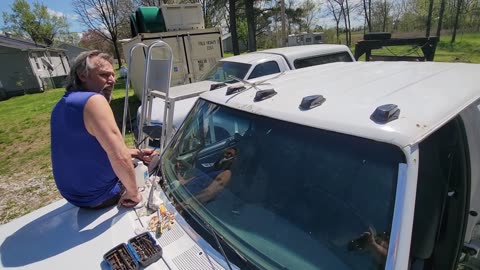 REPAIRING A WINDSHIELD LEAK on a 1996 Ford F-350: PART TWO