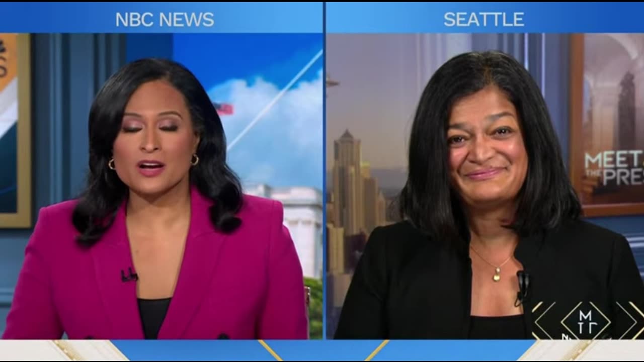 Progressive Rep Pramila Jayapal Discusses Israel-Palestine Conflict On NBC's Meet The Press