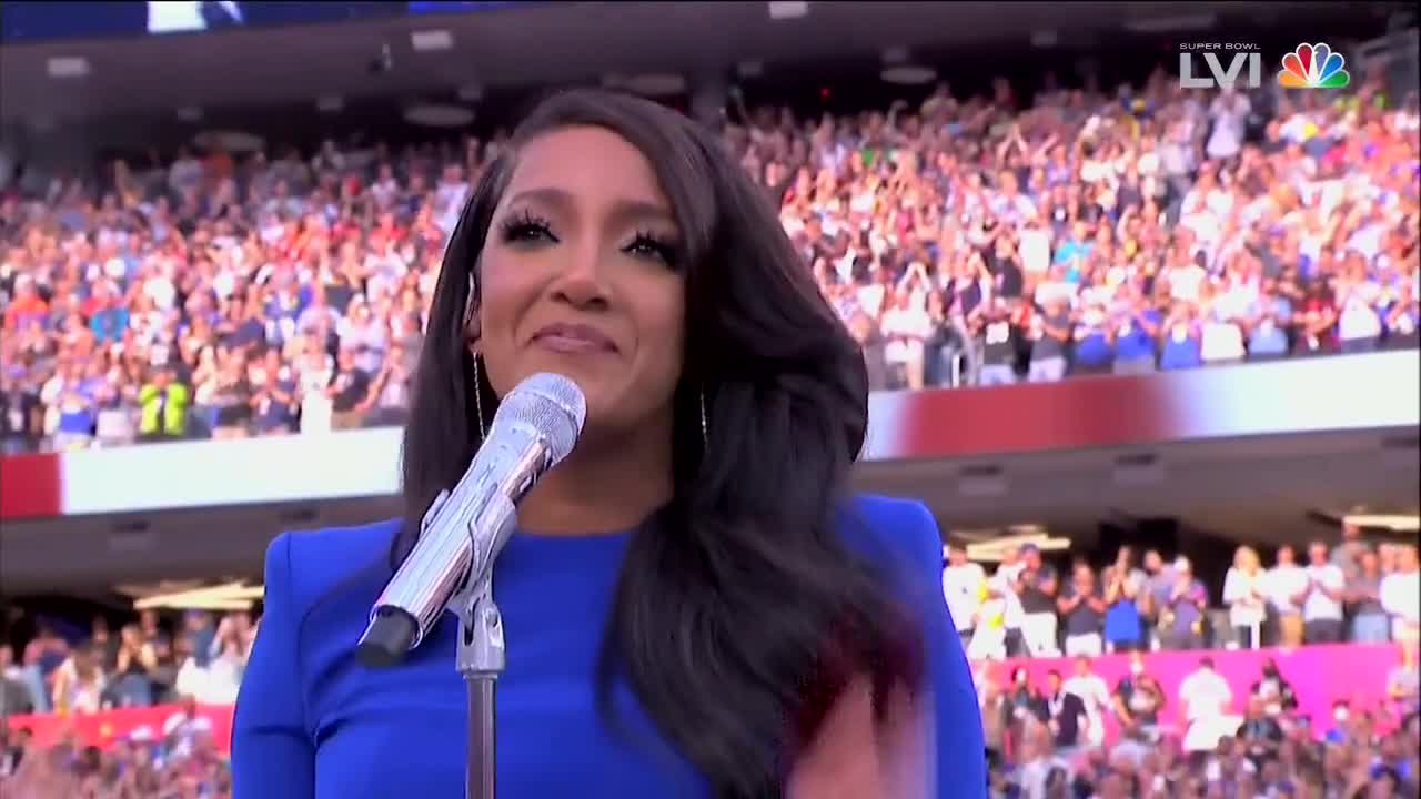 Country Superstar Mickey Guyton Rocks ‘The Star Spangled Banner’ At Super Bowl LVI