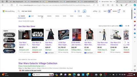 i put some of my farferit toys and game in a store