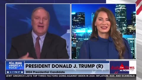 The 45th President of The United States Donald J Trump interview on Just The News