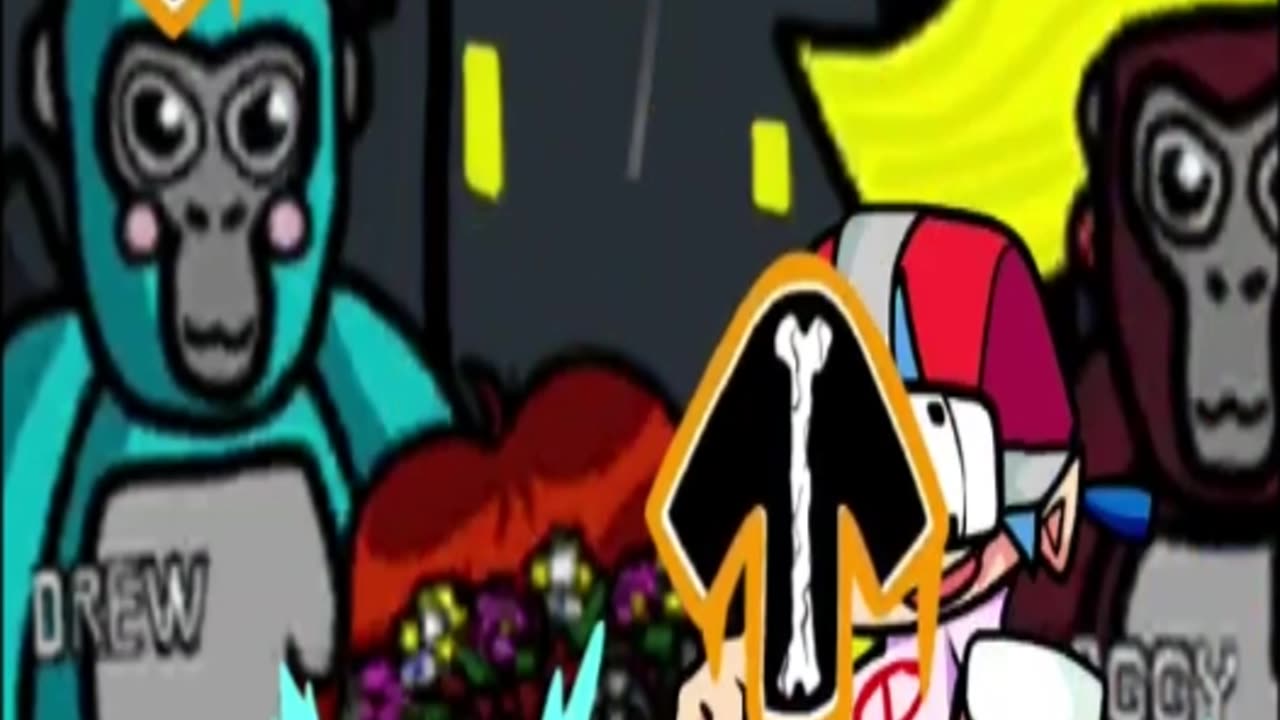 Majora Majorin VS Bf FNF Gorilla Funkin #Shorts
