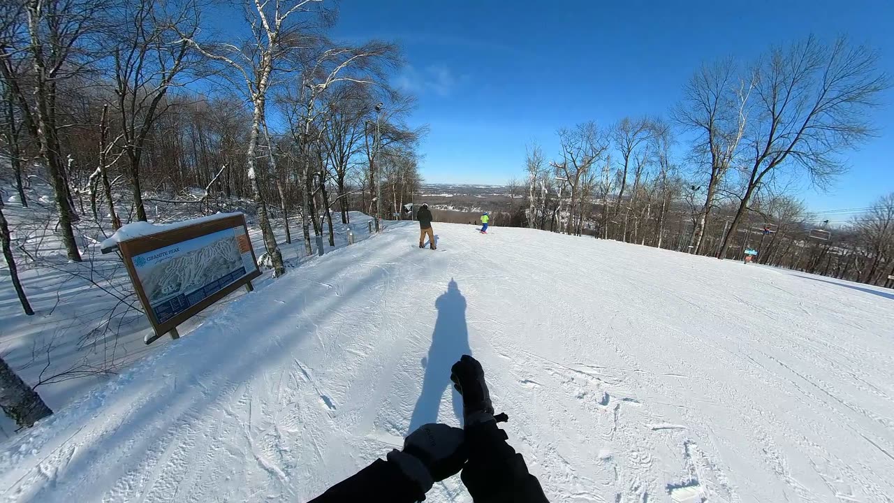 Sending it on a beautiful bluebird day