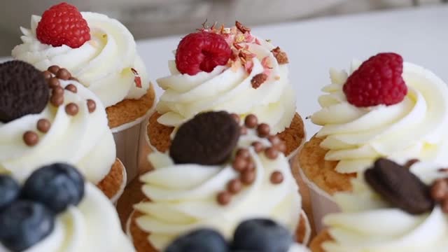 Berry toppings Cupcakes