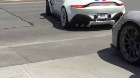 78_Vantage & GT Leaving Car Meet