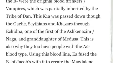 BLOOD TYPE ORIGINS