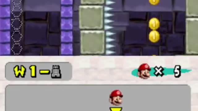New Super Mario Bros. DS World 1-4 TAS Speedrun
