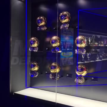 ✨ Los ocho Balones de Oro de Messi, en el Museo del Barça 🐐