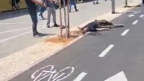 A Jihadi terrorist neutralized by security forces in Tel-aviv Israel