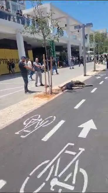 A Jihadi terrorist neutralized by security forces in Tel-aviv Israel