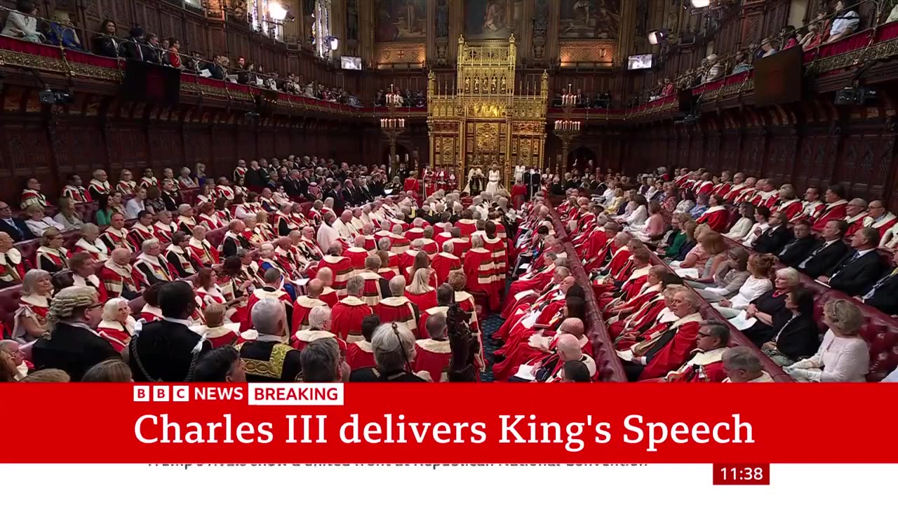 King's Speech sets out UK government priorities | BBC News