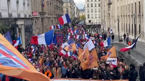 Thousands Rise Up In Paris To Demand France Leave NATO