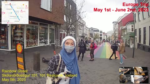 May 5th, 2023 Sightseeing: Strolling Café Babalú to Rainbow Street, Reykjavík, Iceland