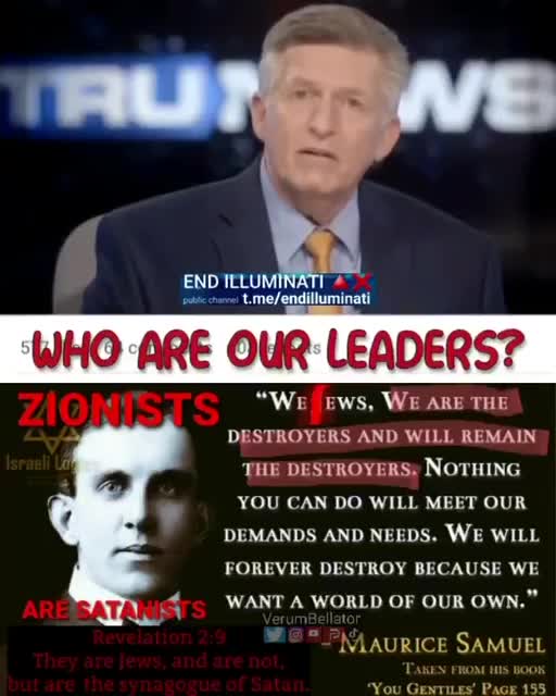 These Zionists are the spawn of Satan - Telegram