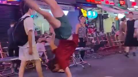 Street performing in Vietnam