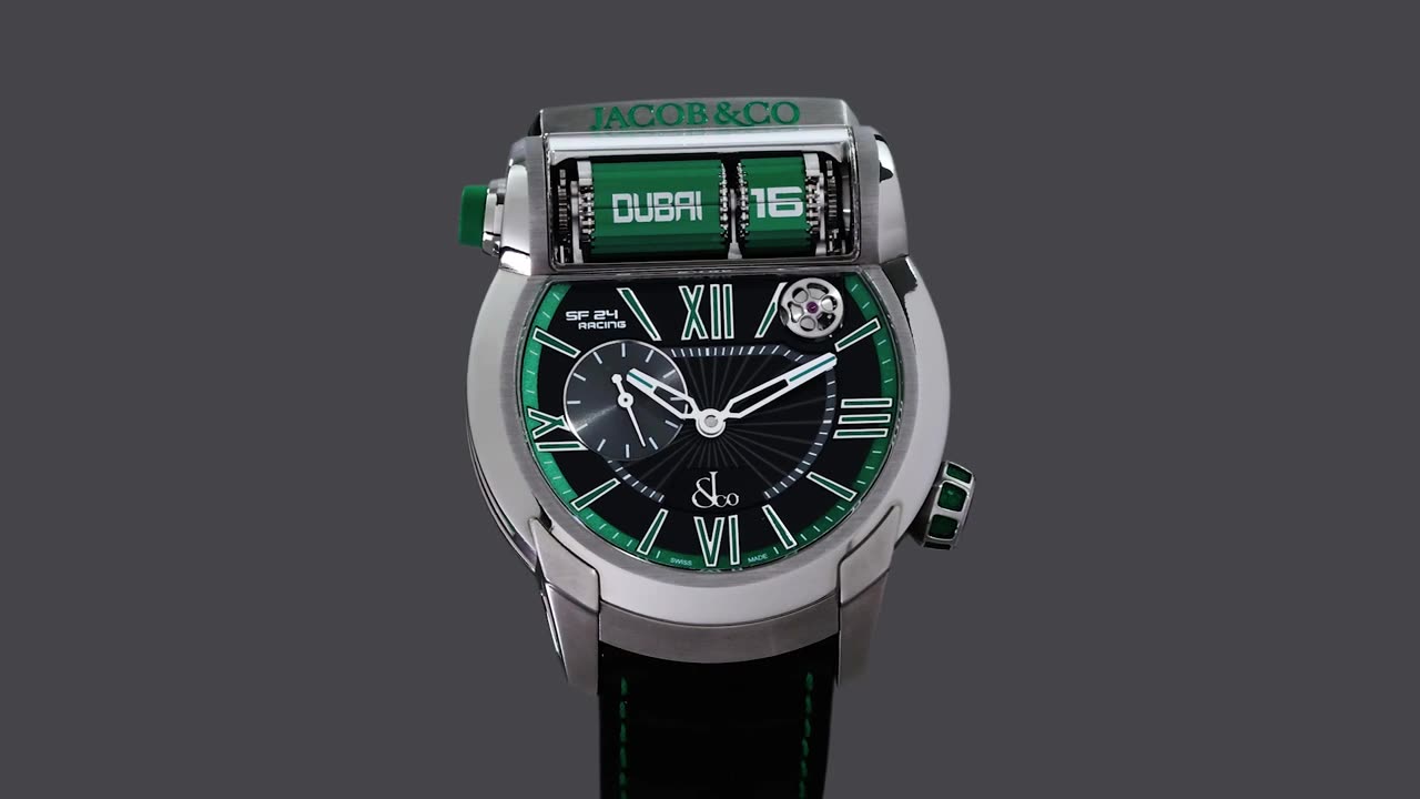 The Jacob & Co. Epic SF24 Racing Grade 5 Titanium Green