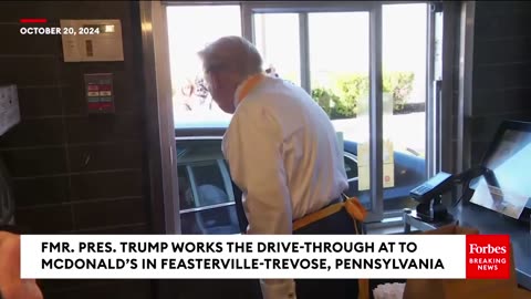 BREAKING NEWS: Trump Serves Customers At McDonald's Drive-Through In Pennsylvania